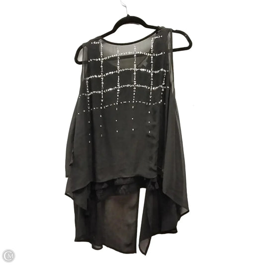 Blouse Sleeveless By Boutique + In Black, Size: 2x