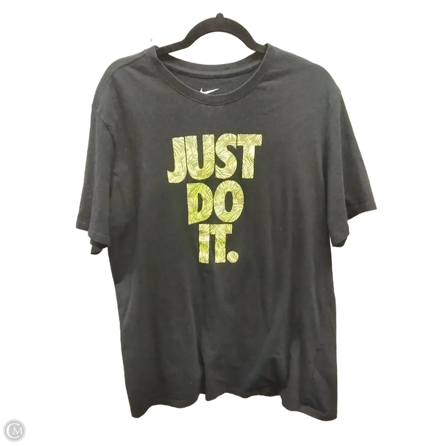 Athletic Top Short Sleeve By Nike In Black, Size: Xl