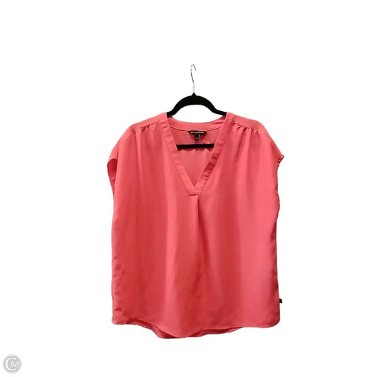 Blouse Sleeveless By Banana Republic In Orange, Size: L