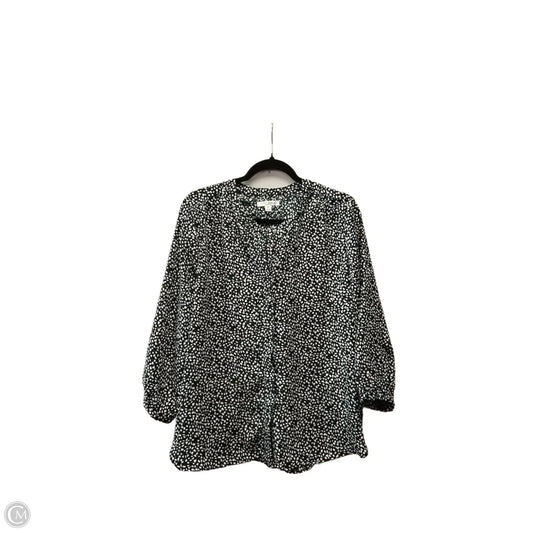 Blouse Long Sleeve By Jachs Girlfirend In Black, Size: M
