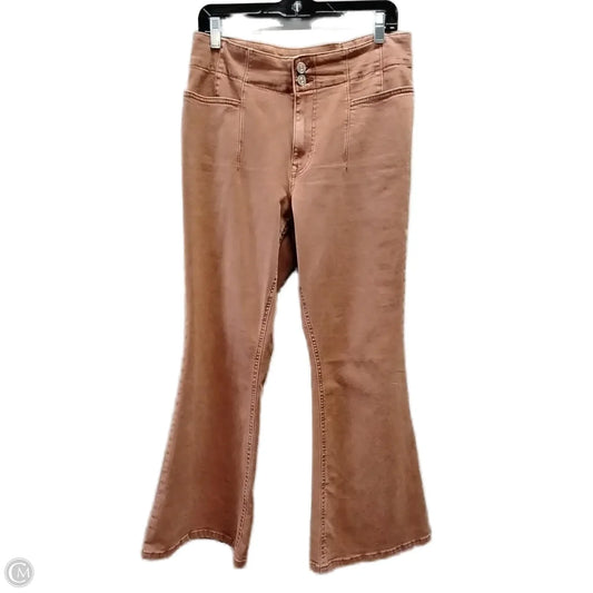 Jeans Flared By Maurices In Brown Denim, Size: 12