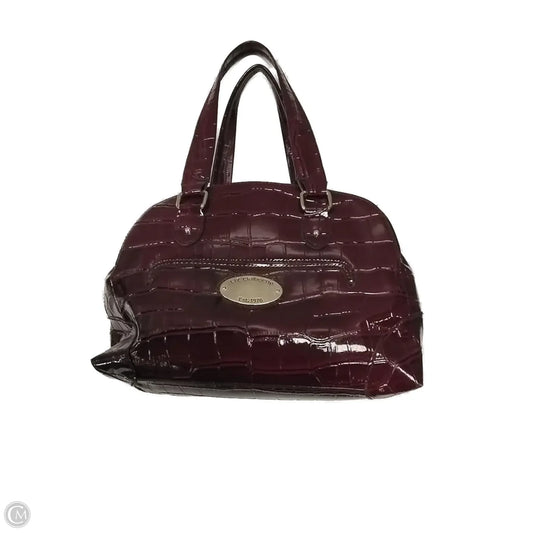 Handbag Leather By Liz Claiborne, Size: Medium