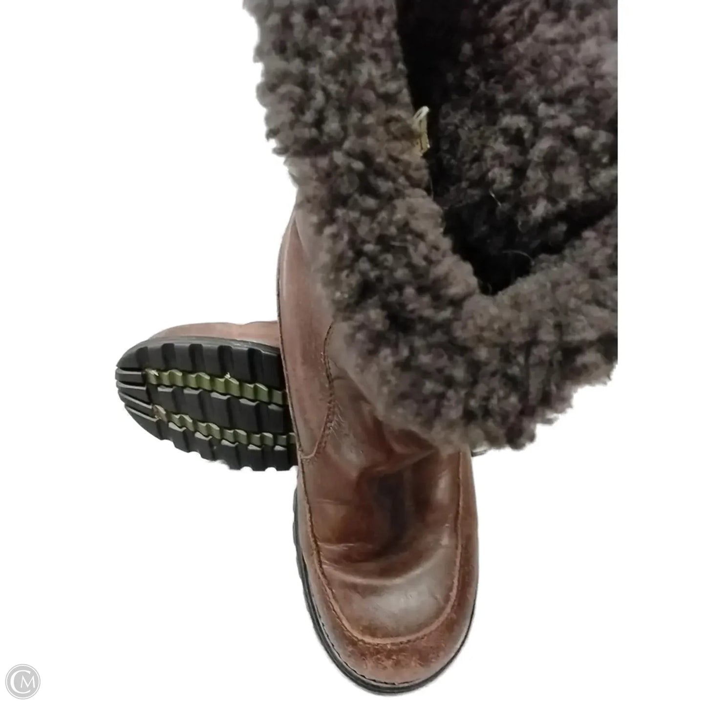 Boots Leather By Ugg In Brown, Size: 7