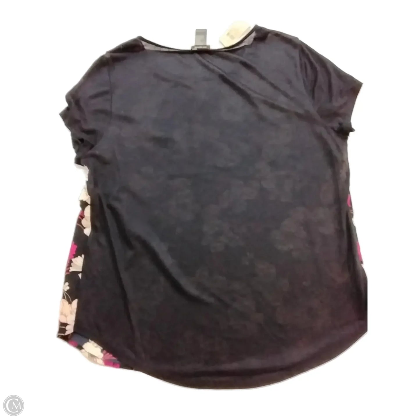 Blouse Short Sleeve By Ann Taylor In Floral Print, Size: L