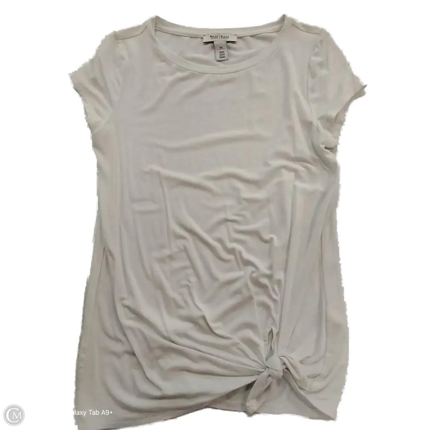 Top Short Sleeve By White House Black Market In White, Size: Xs