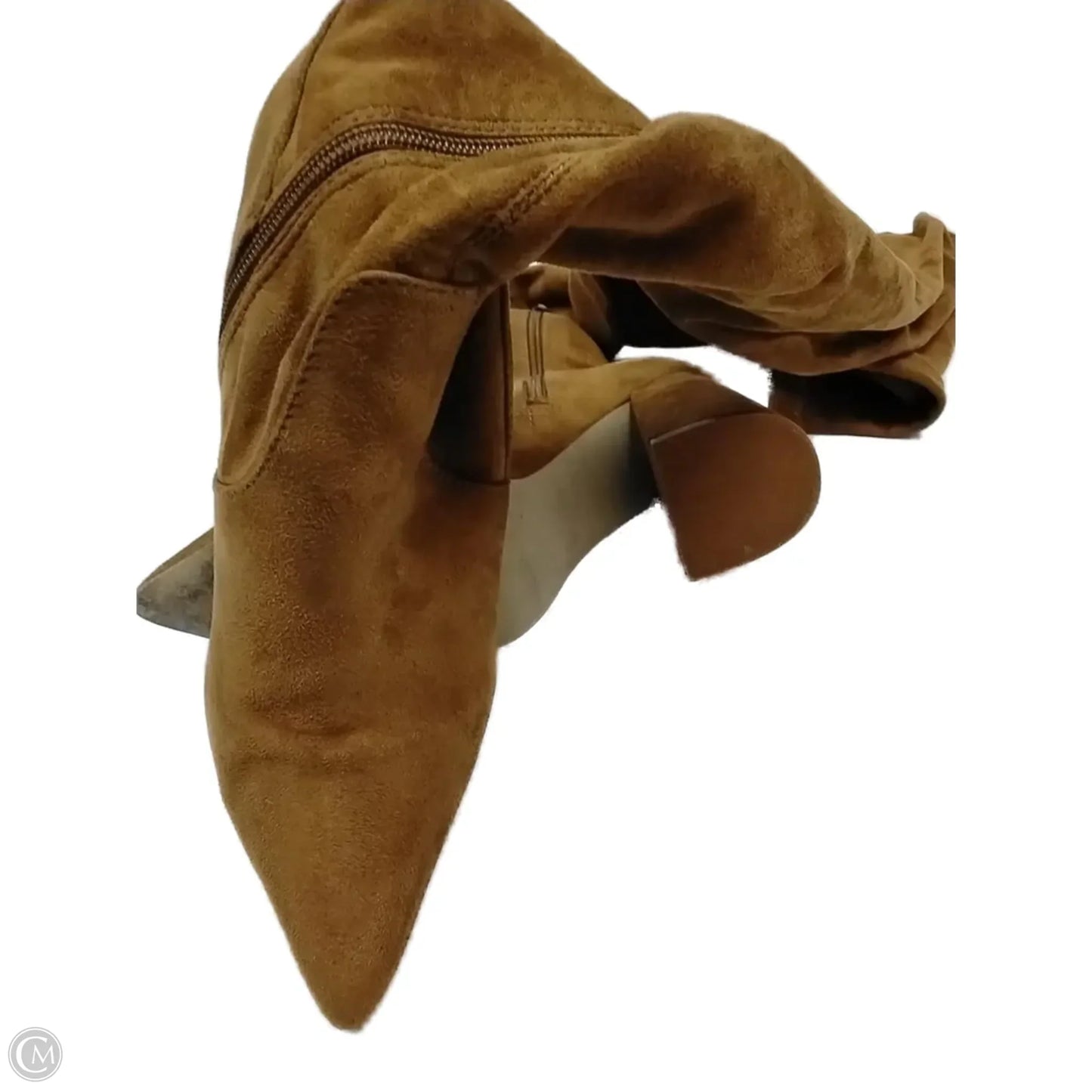 Boots Knee Heels By Steve Madden In Beige, Size: 6.5