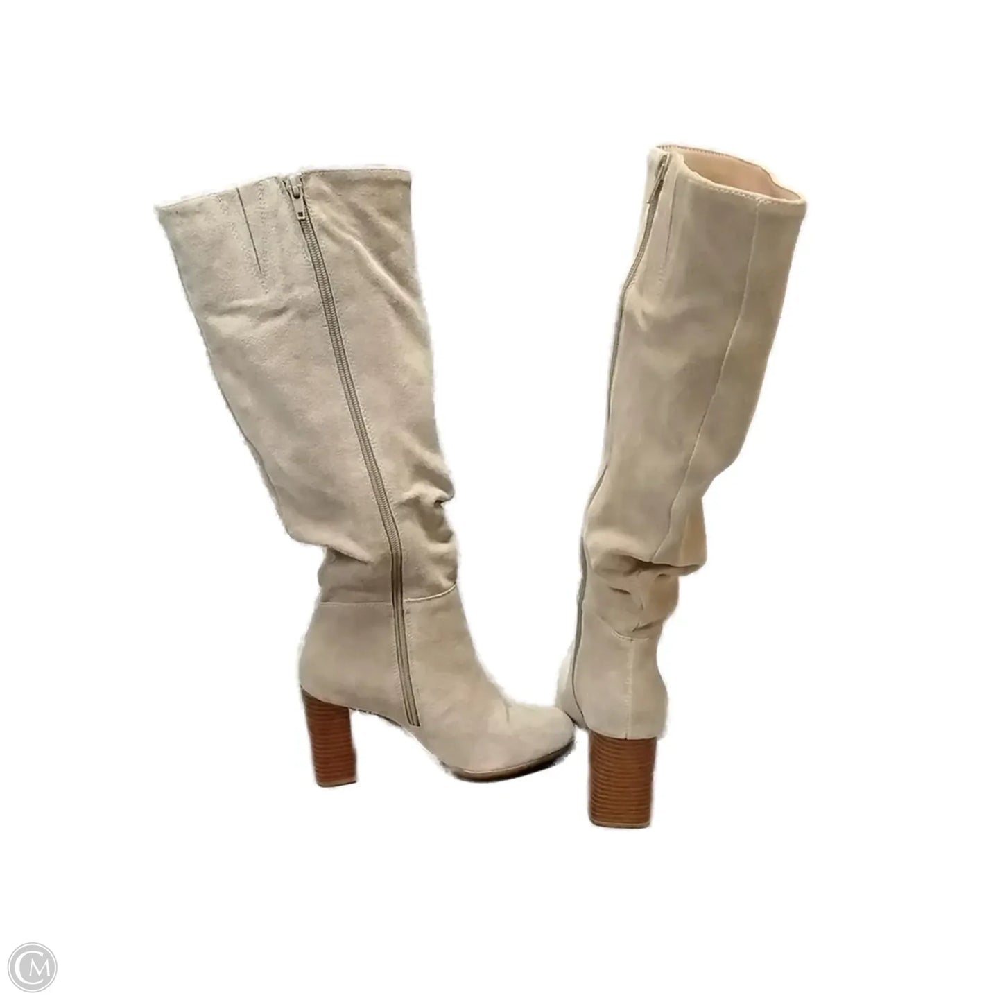 Boots Knee Heels By International Concepts In Beige, Size: 6.5