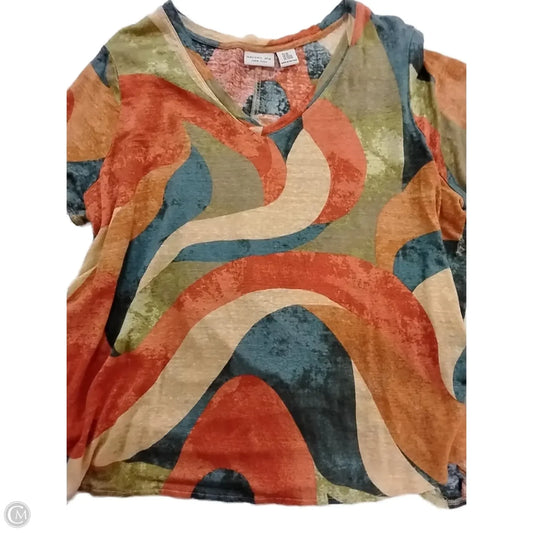 Blouse Short Sleeve By Rachel Zoe In Multi-colored, Size: 2x