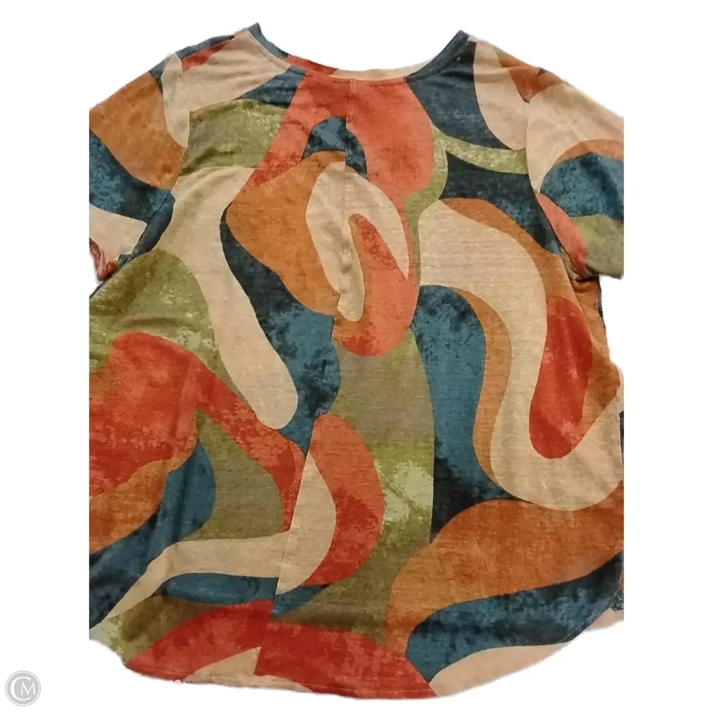 Blouse Short Sleeve By Rachel Zoe In Multi-colored, Size: 2x
