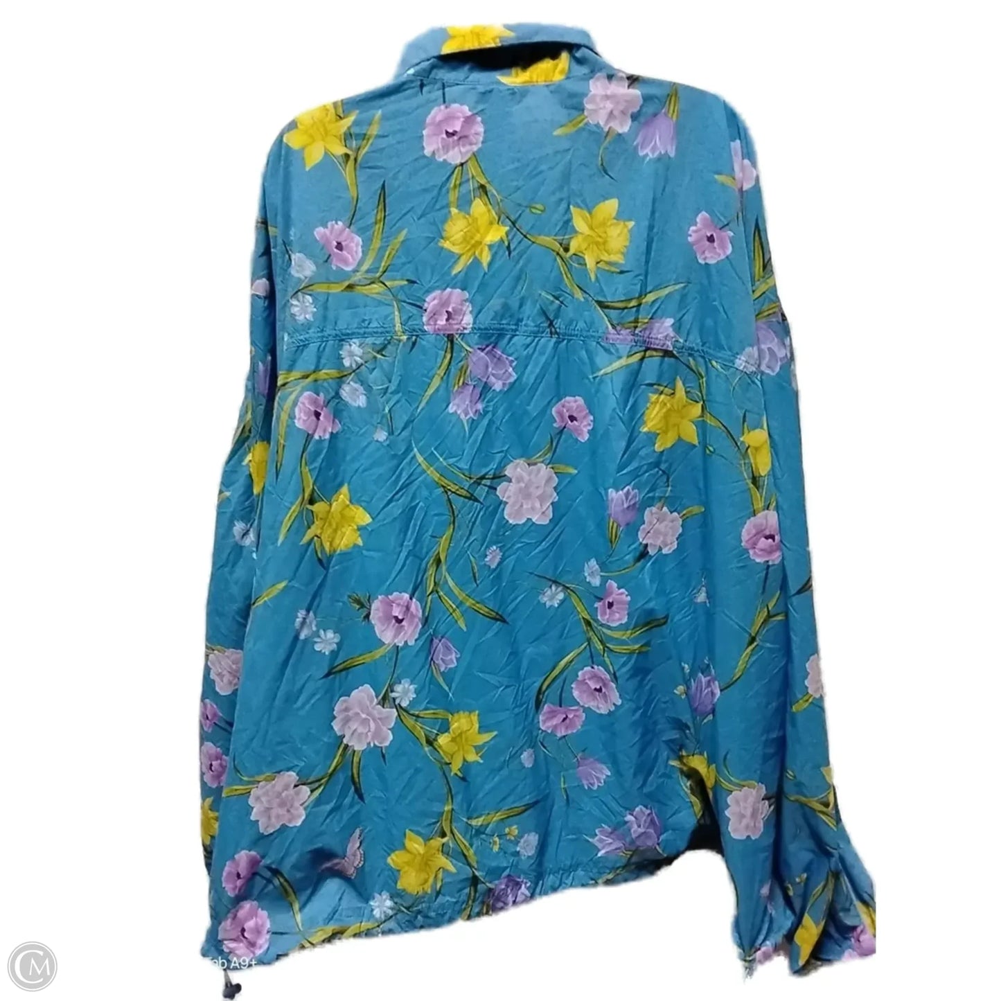 Jacket Windbreaker By Fabletics In Floral Print, Size: 3x