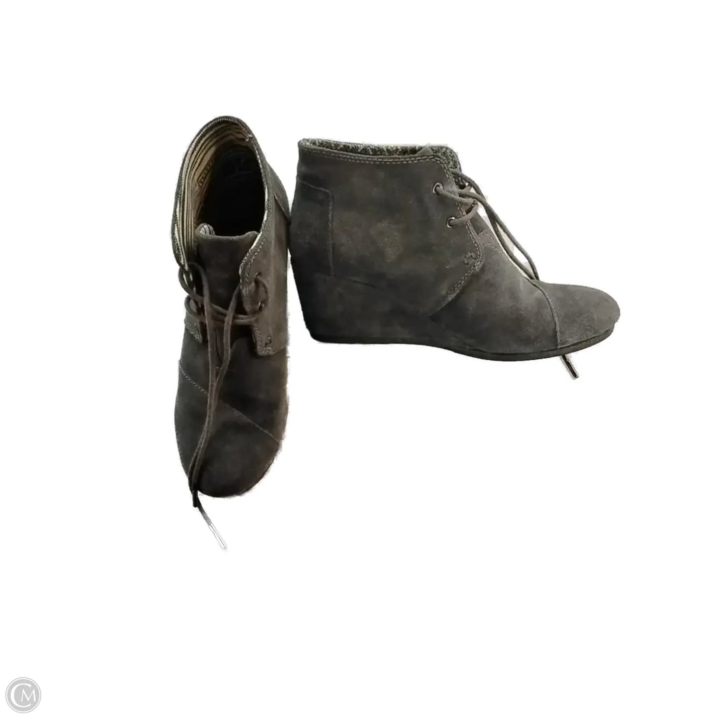 Boots Ankle Heels By Toms In Grey, Size: 8.5