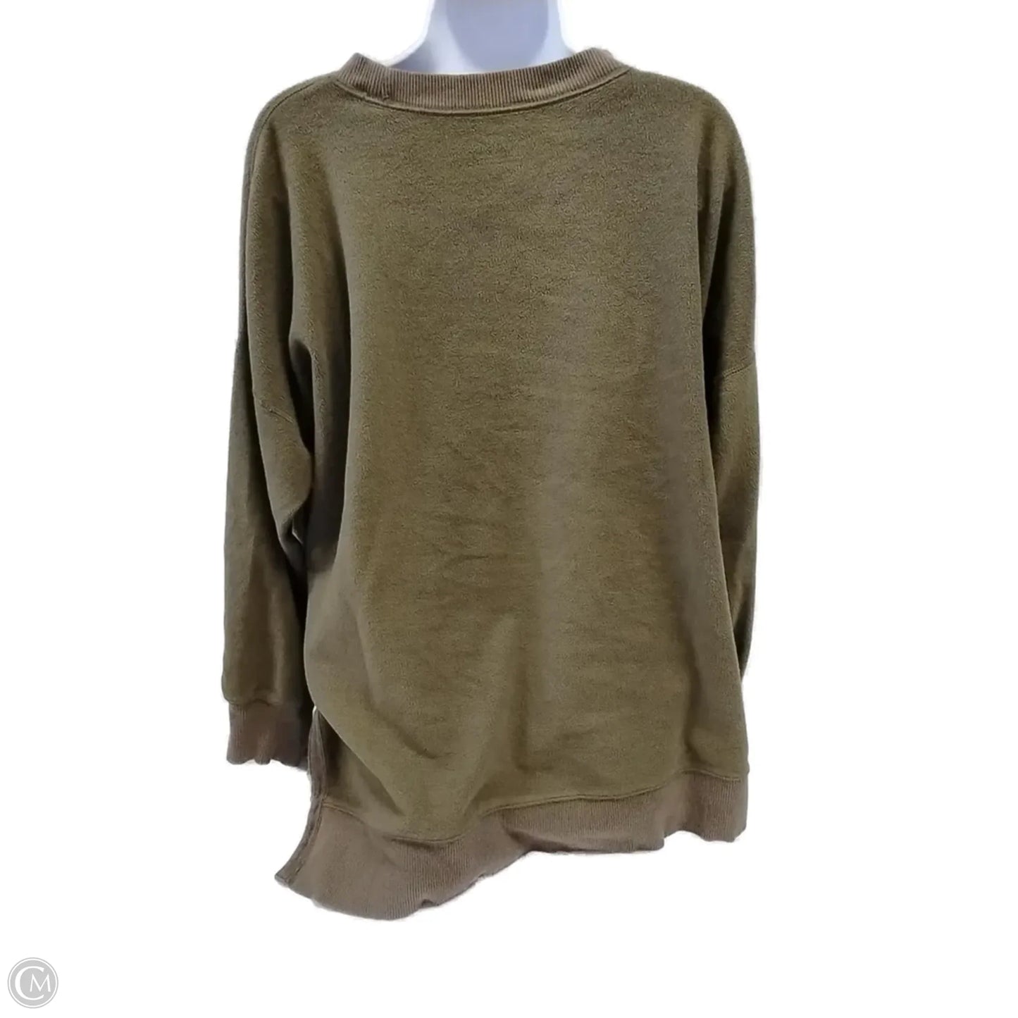 Sweatshirt Collar By Aerie In Green, Size: L
