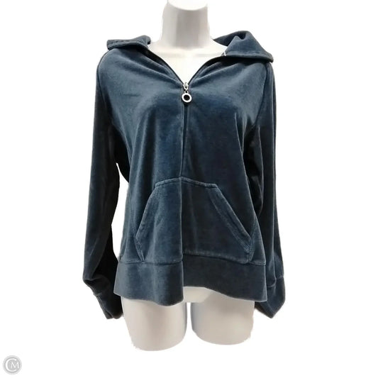 Athletic Sweatshirt Hoodie By Everlast In Blue, Size: L