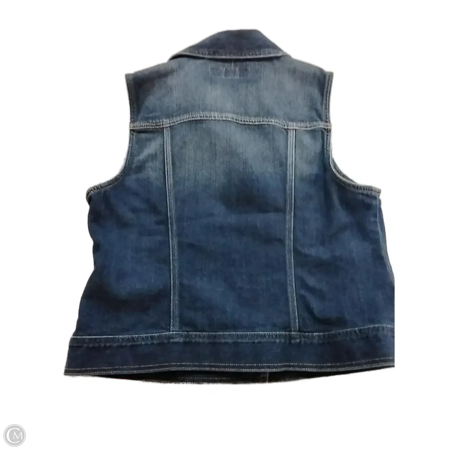 Vest Other By Chicos In Blue Denim, Size: 1