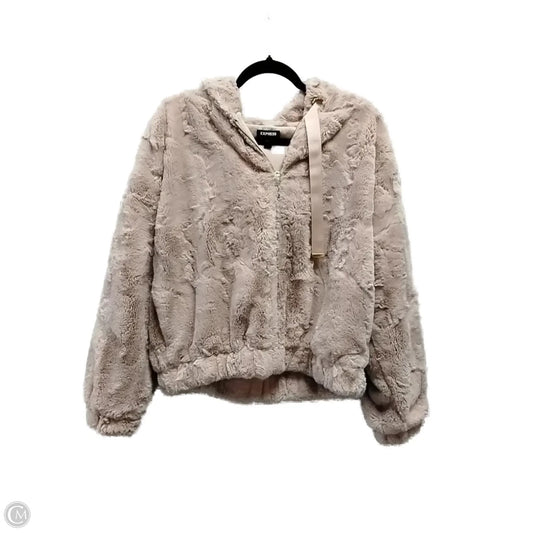 Coat Faux Fur & Sherpa By Express In Pink, Size: S