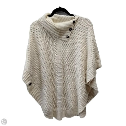 Poncho By Talbots In White, Size: Xs