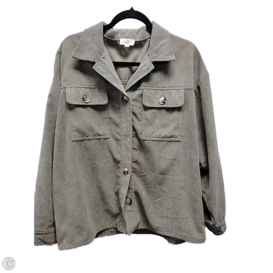 Jacket Shirt By Entro In Green, Size: S