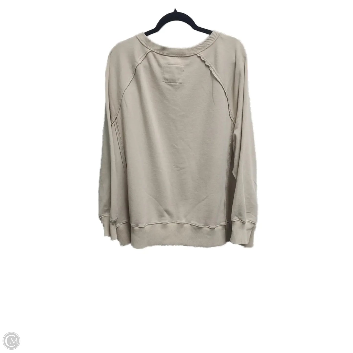 Sweatshirt Crewneck By American Eagle In Tan, Size: Xl
