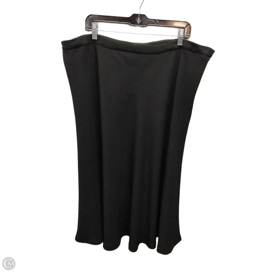 Skirt Midi By Jones New York In Black, Size: 22w