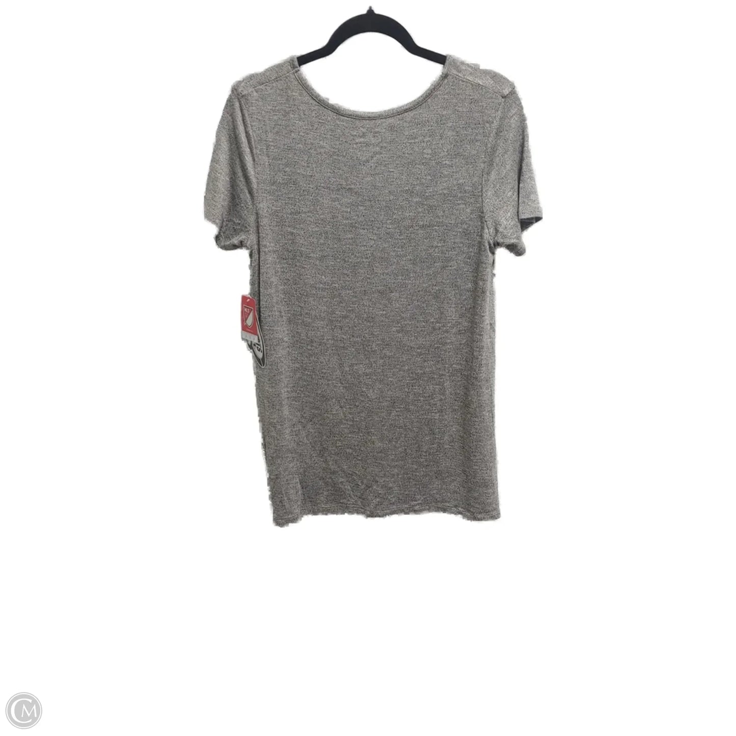 Athletic Top Short Sleeve By Concepts In Grey, Size: L