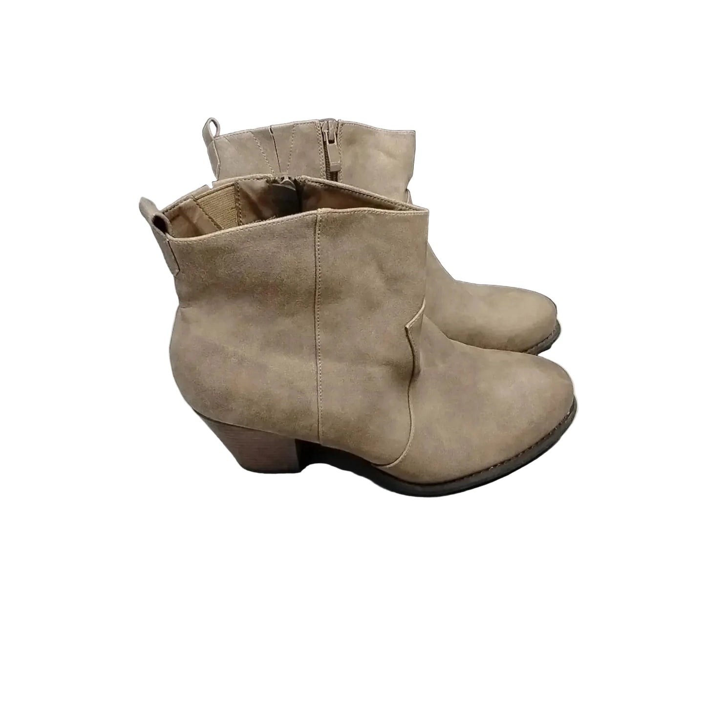 Boots Ankle Heels By Torrid In Brown, Size: 11