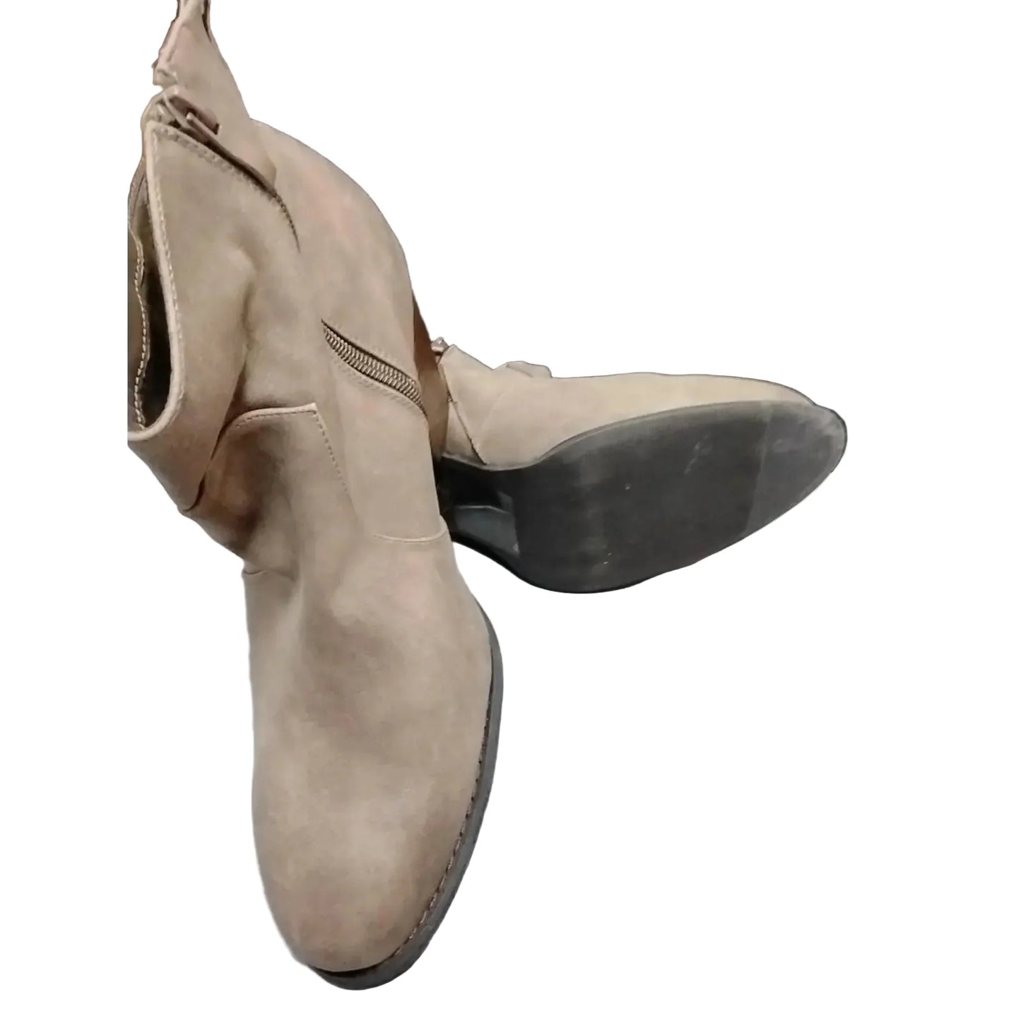 Boots Ankle Heels By Torrid In Brown, Size: 11
