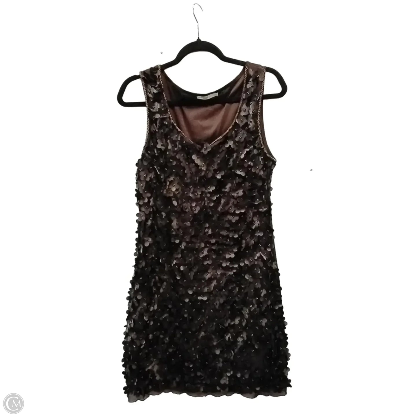 Dress Casual Midi By Clothes Mentor In Brown, Size: L
