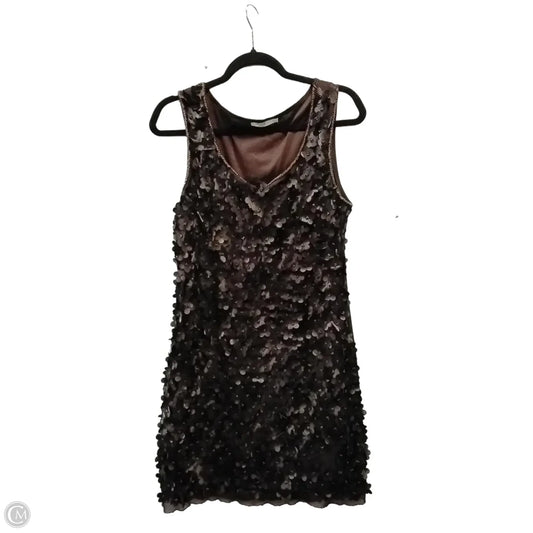 Dress Casual Midi By Clothes Mentor In Brown, Size: L