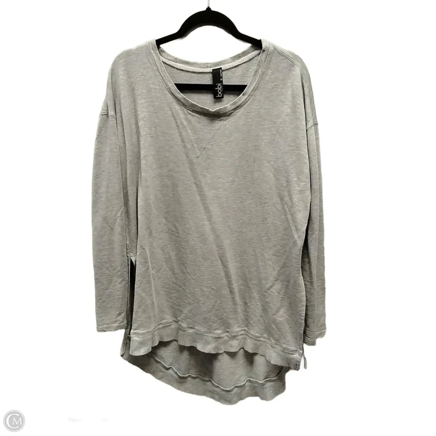 Athletic Sweatshirt Crewneck By Bobi In Grey, Size: S