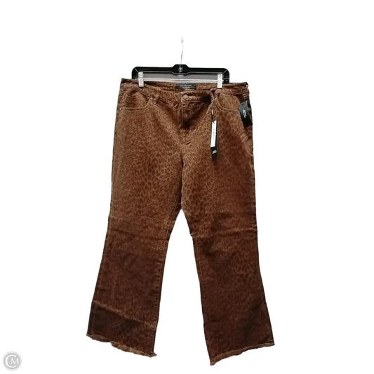 Jeans Boot Cut By Liverpool In Animal Print, Size: 14