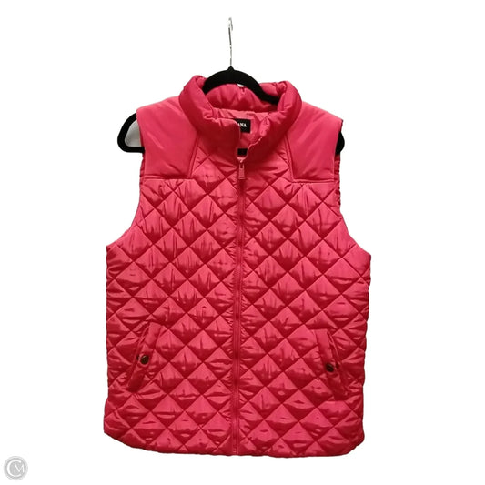 Vest Puffer & Quilted By Zenana In Red, Size: Xl