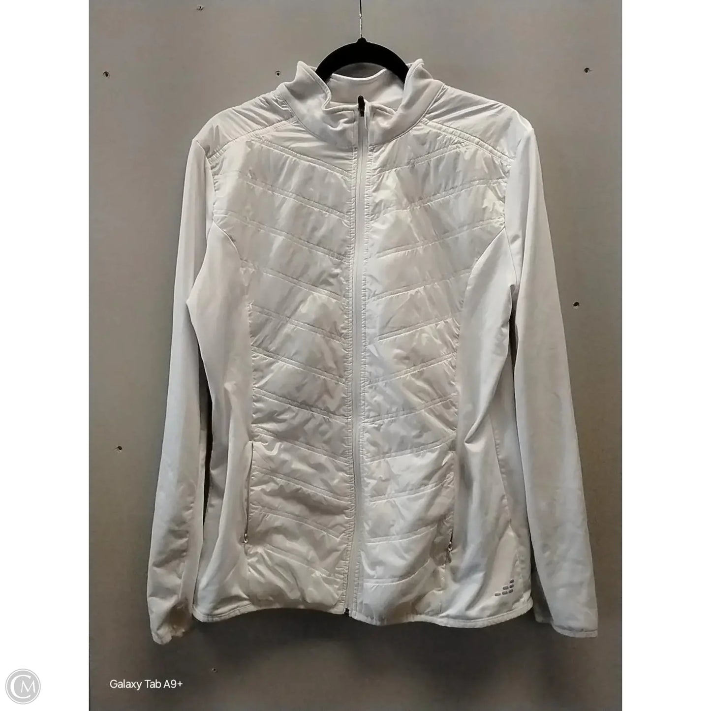 Athletic Jacket By Bcg In White, Size: Xl