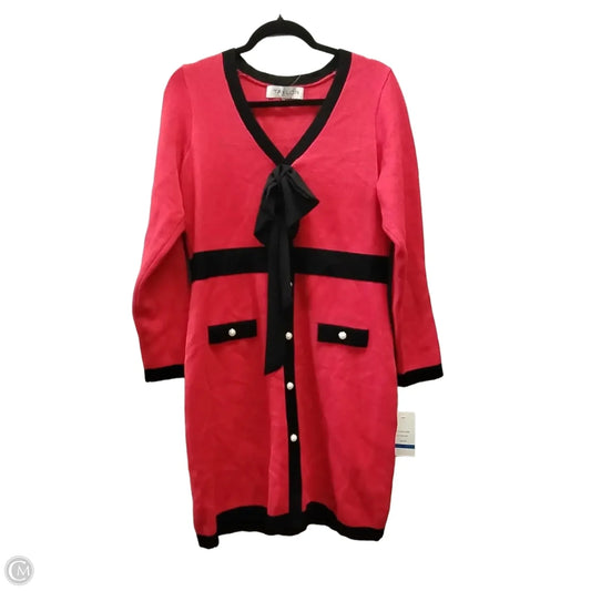 Dress Party Midi By Taylor In Red, Size: Xl