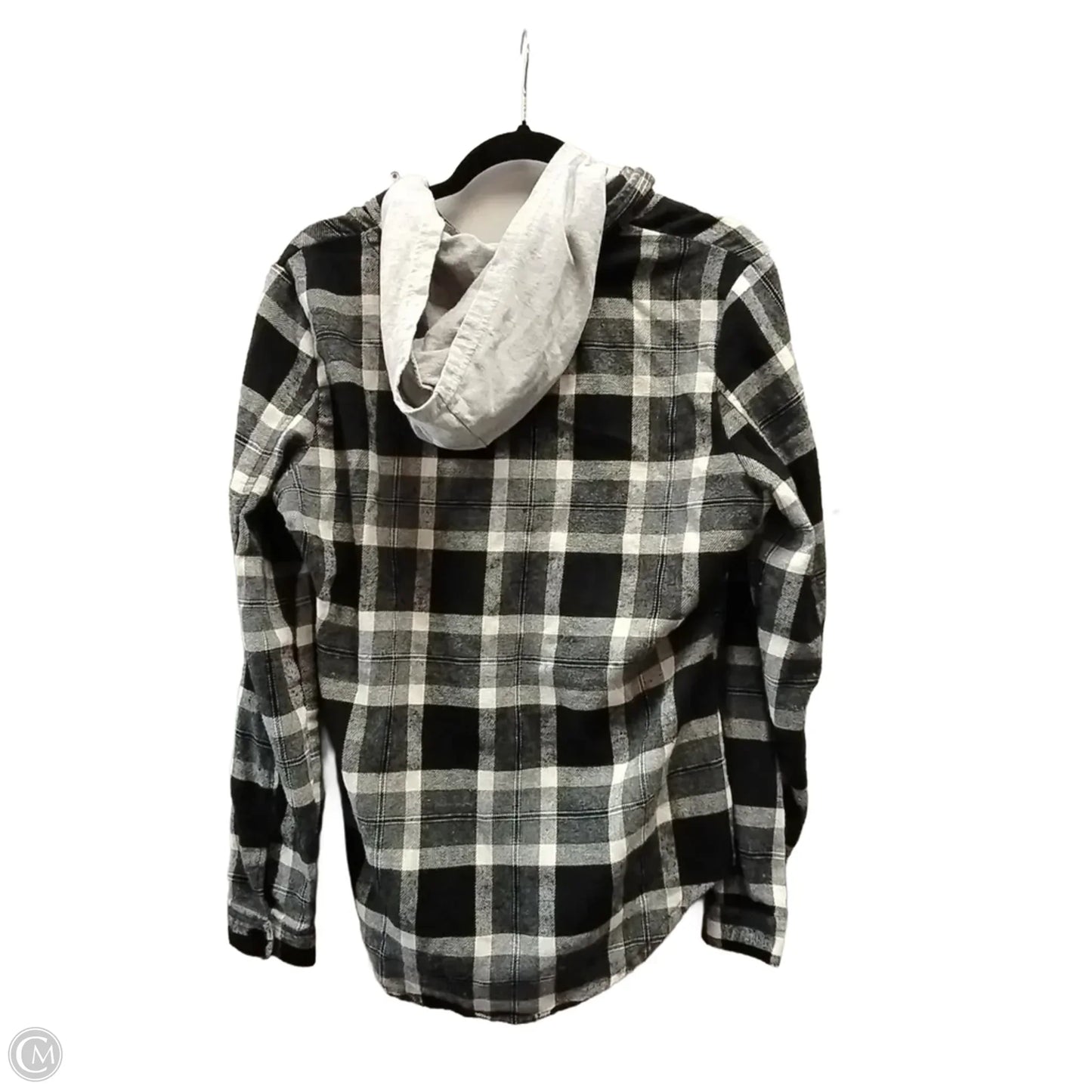 Top Long Sleeve By Clothes Mentor In Plaid Pattern, Size: M