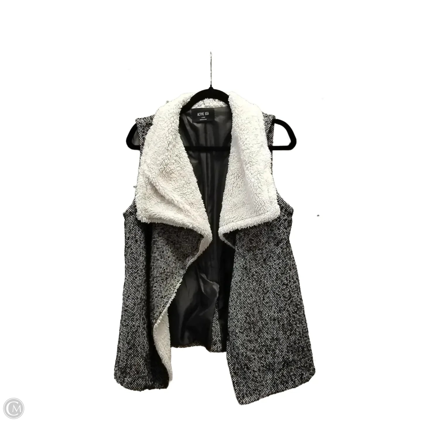 Vest Other By Active Usa In Black & White, Size: L