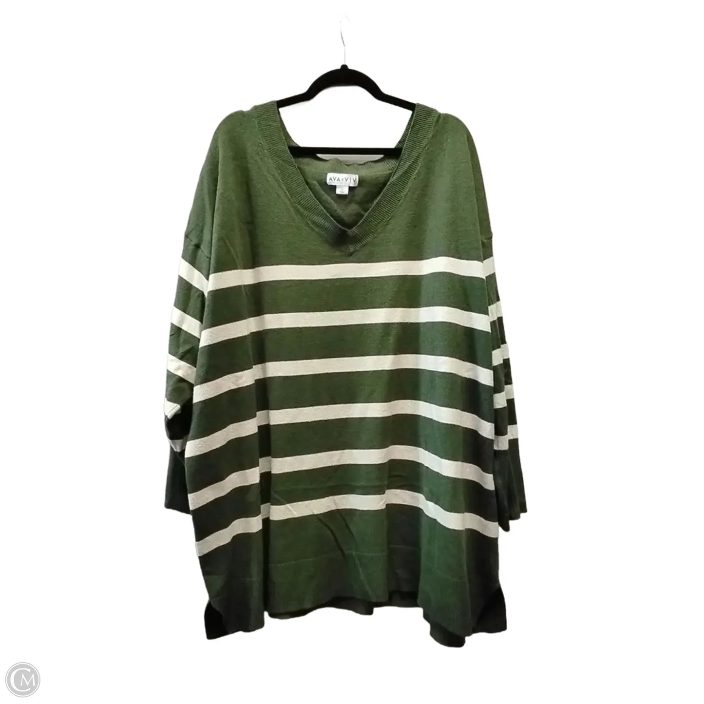 Sweater By Ava & Viv In Green, Size: 3x