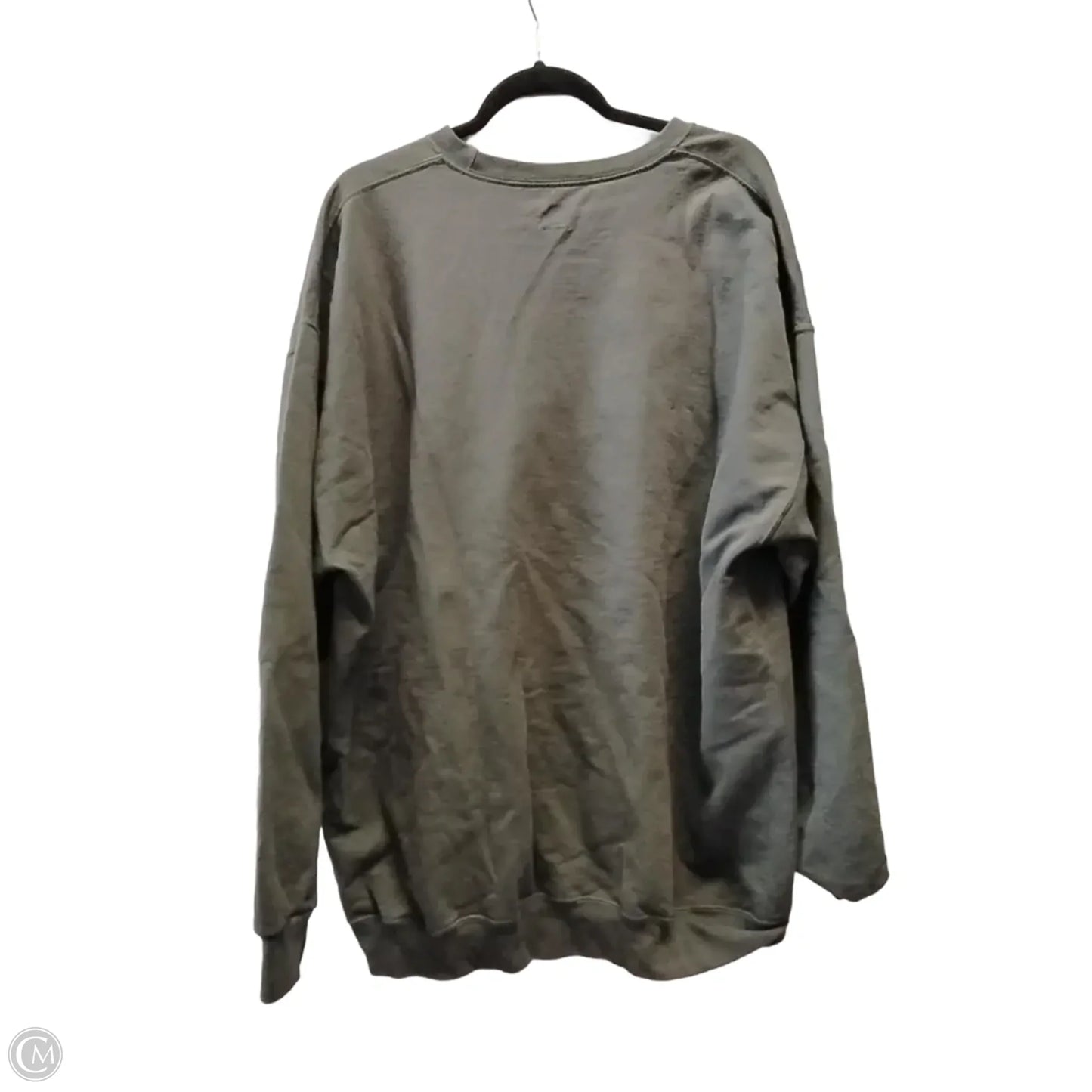 Sweatshirt Crewneck By Athletic Works In Green, Size: 3x