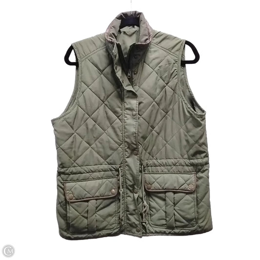 Vest Puffer & Quilted By Clothes Mentor In Green, Size: M