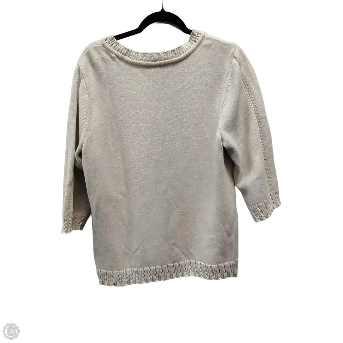 Sweater By Cj Banks In Cream, Size: 1x