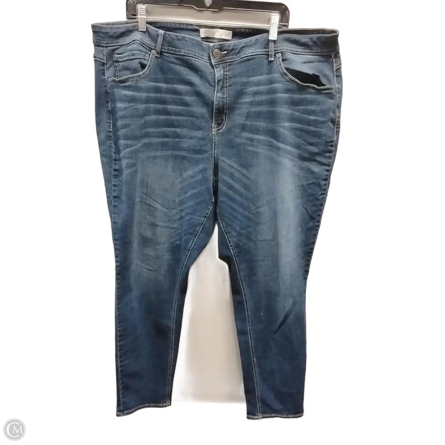 Jeans Skinny By Cato In Blue Denim, Size: 22w