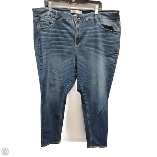 Jeans Skinny By Cato In Blue Denim, Size: 22w