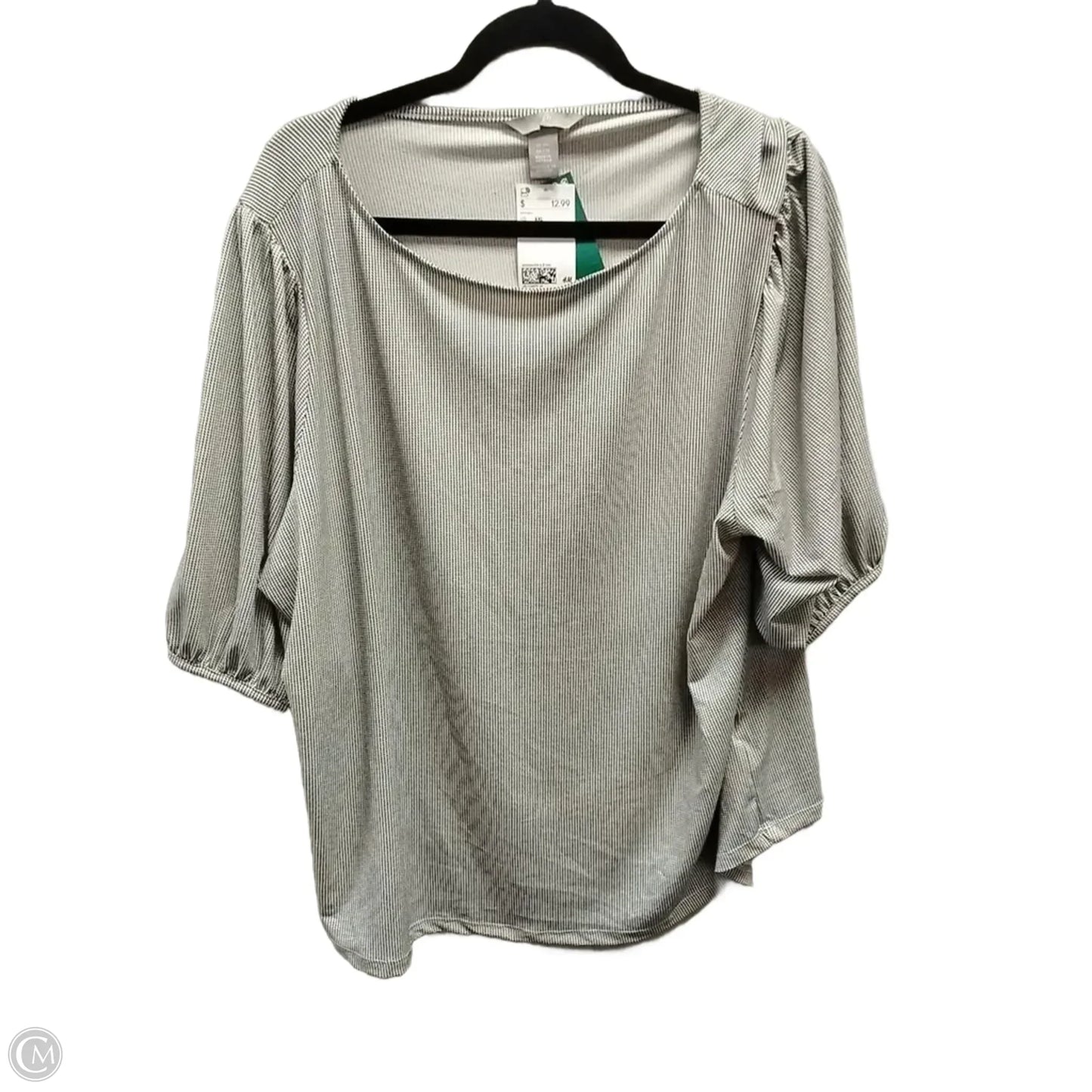 Top Short Sleeve By H&m In Polkadot Pattern, Size: Xxl