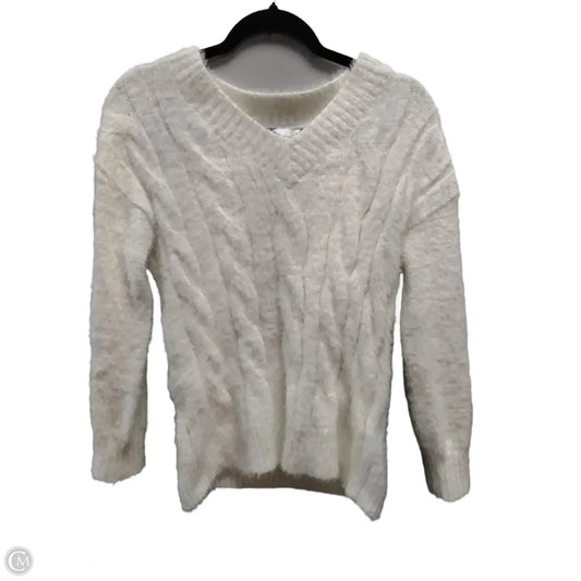 Sweater By Lucky Brand In White, Size: Xs