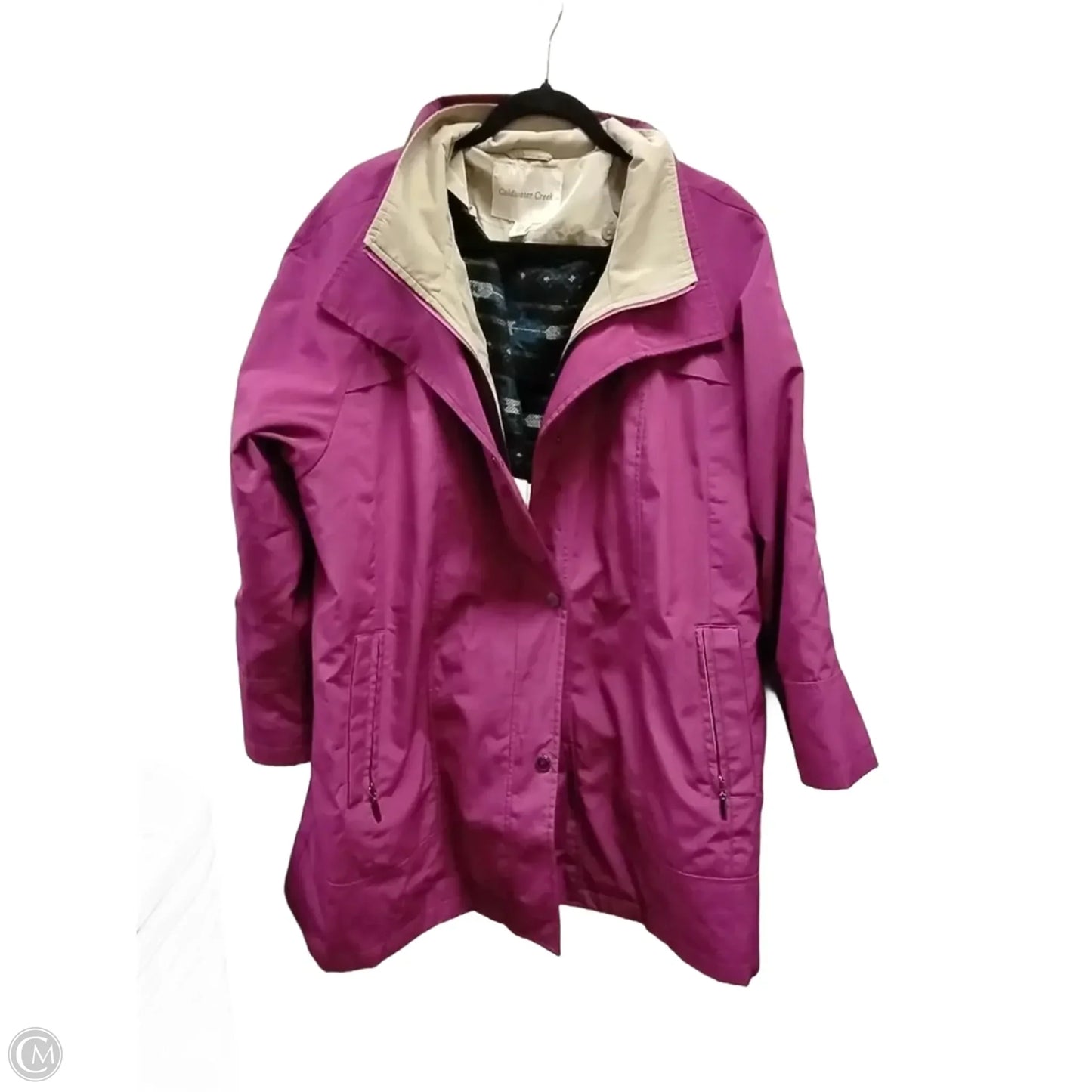 Coat Parka By Coldwater Creek In Purple, Size: 2x