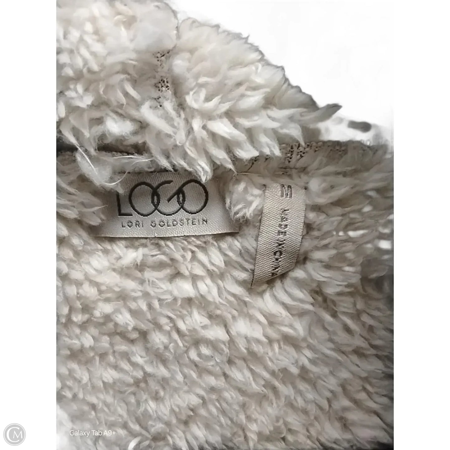 Vest Faux Fur & Sherpa By Logo In Brown & Cream, Size: M