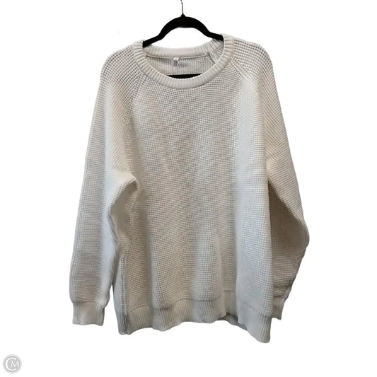 Sweater By Clothes Mentor In White, Size: 2x
