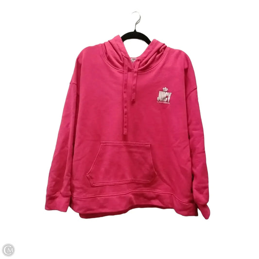 Sweatshirt Hoodie By Juicy Couture In Red, Size: 2x