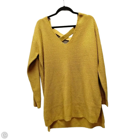 Sweater By Ambiance Apparel In Yellow, Size: 2x