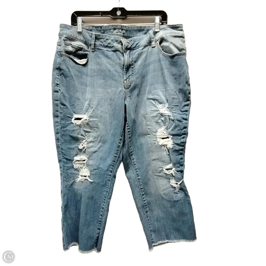 Jeans Straight By Maurices In Blue Denim, Size: 18w