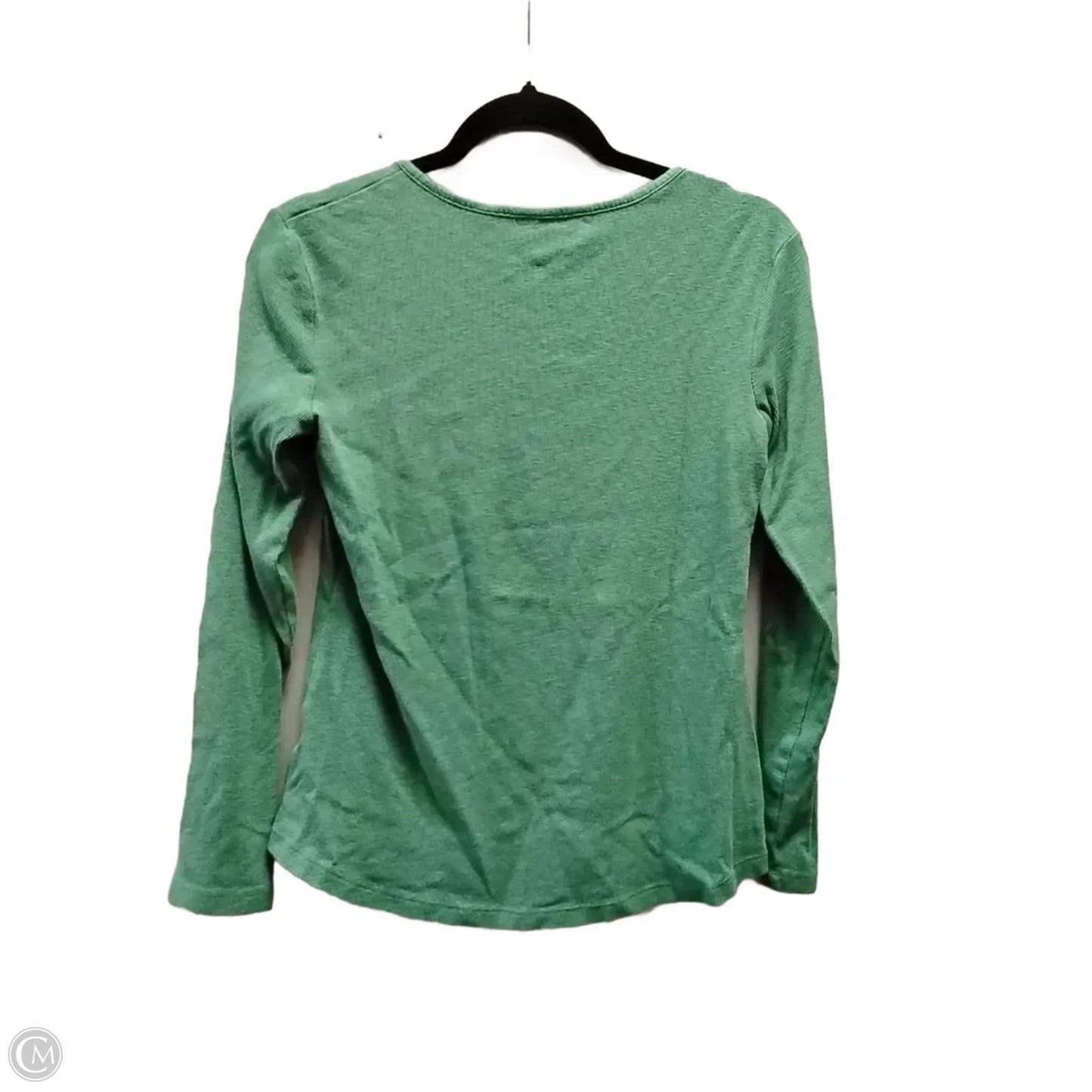 Top Long Sleeve By Eddie Bauer In Green, Size: M